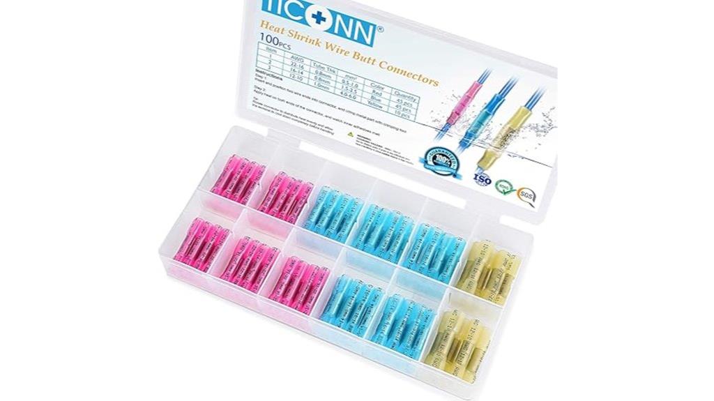 100 pack heat shrink connectors