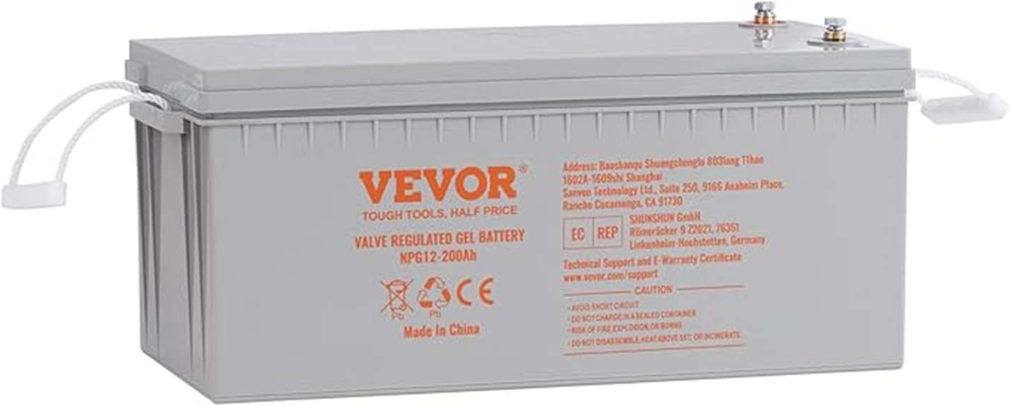 12v 200ah marine battery