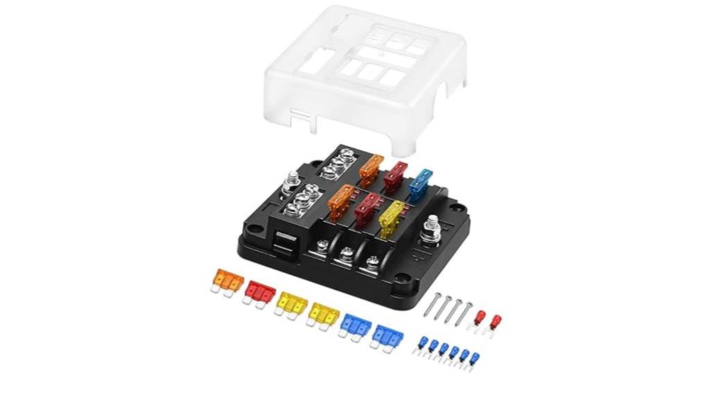 12v fuse block led