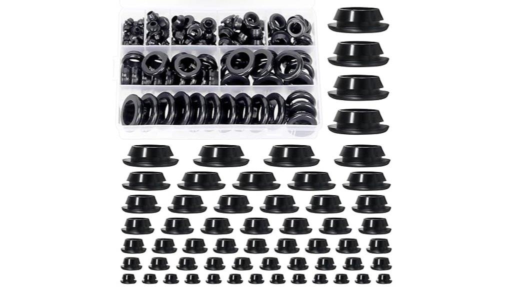 140 piece rubber grommet set