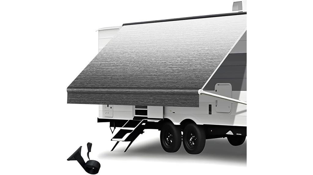15ft black fade awning