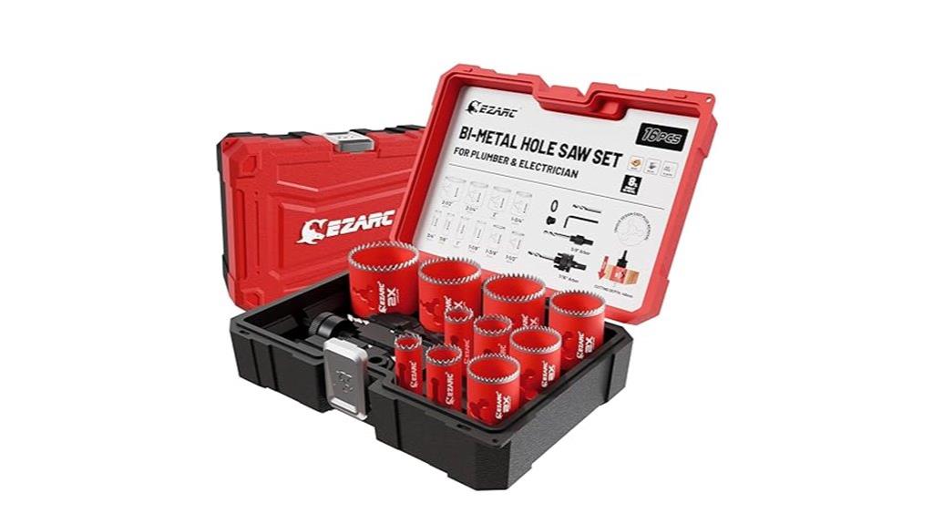 16 piece hole saw kit