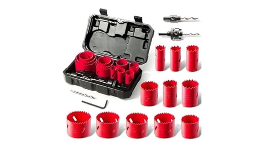 17 piece hole saw set