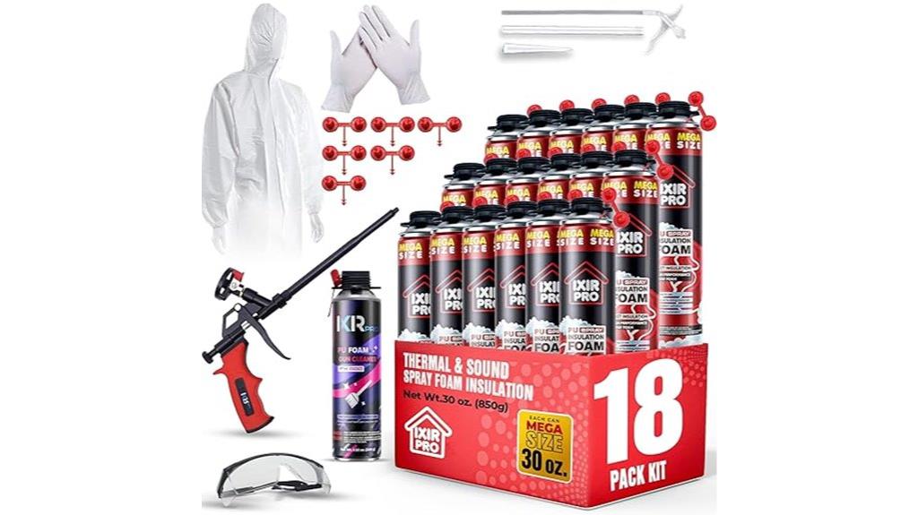 18 pack spray foam