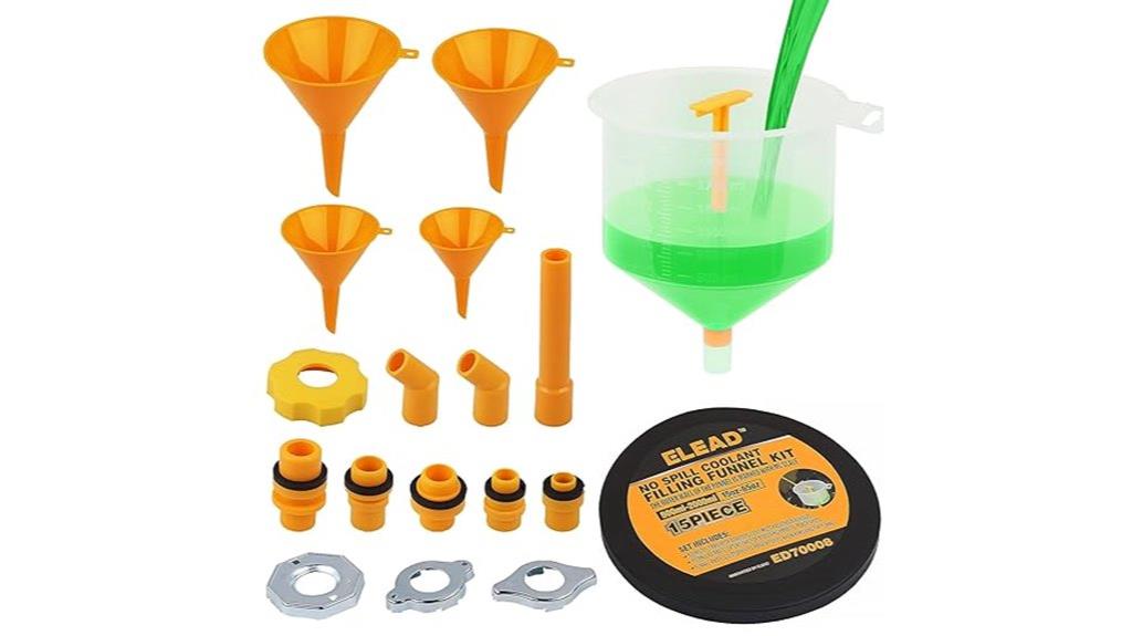 19 piece radiator bleeding kit