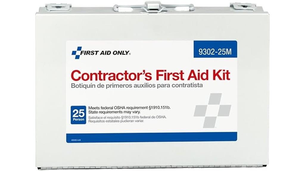 25 person contractor first aid