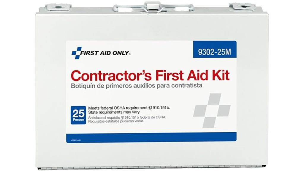 25 person contractor first aid kit