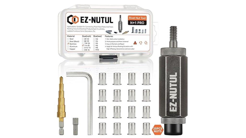 25 piece rivet nut set