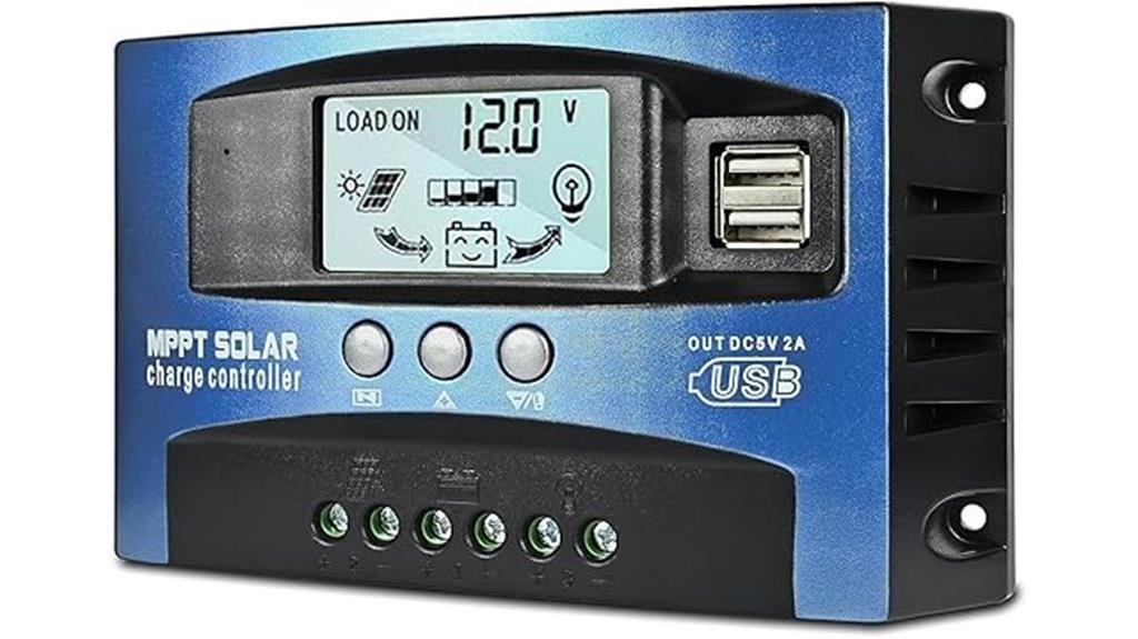 30a mppt controller lcd