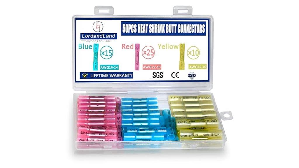 50 piece wire connector set