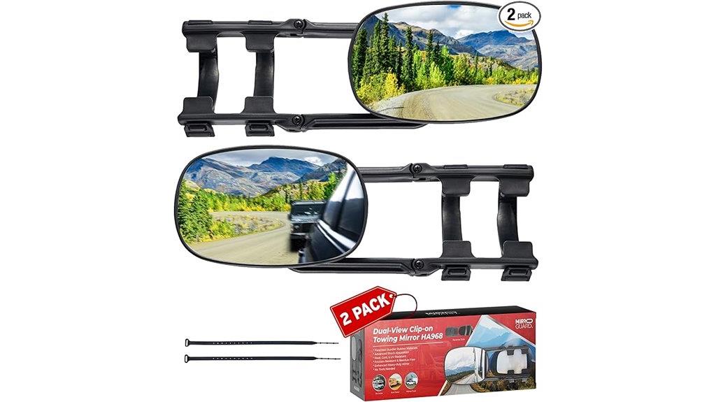 adjustable clip on towing mirrors