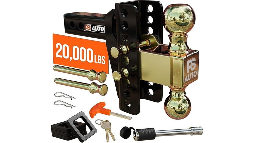 adjustable rv trailer hitch
