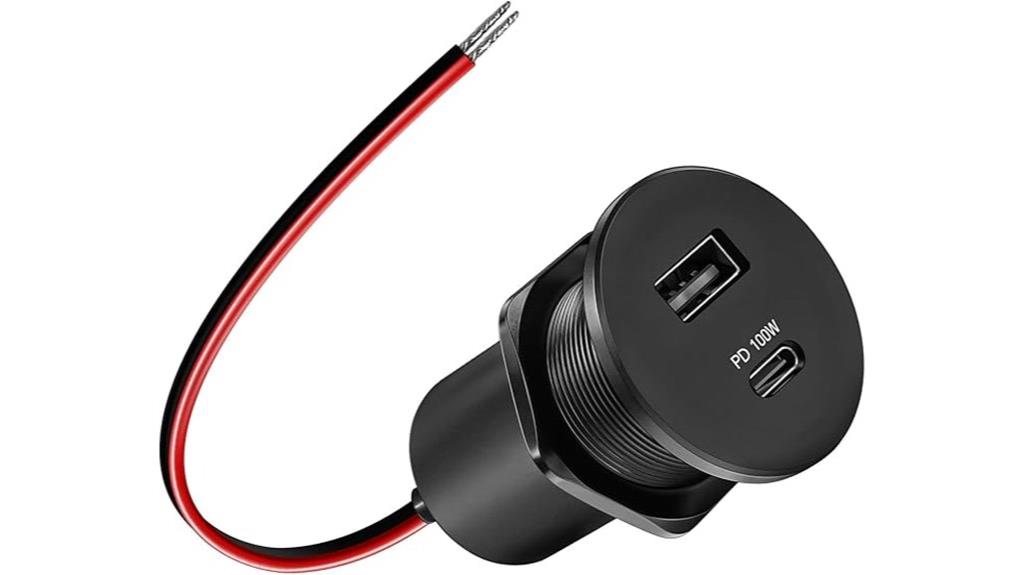 aluminum 12v usb charger