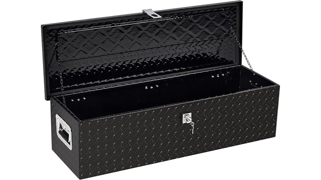 aluminum lockable underseat toolbox
