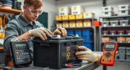 battery inspection and storage