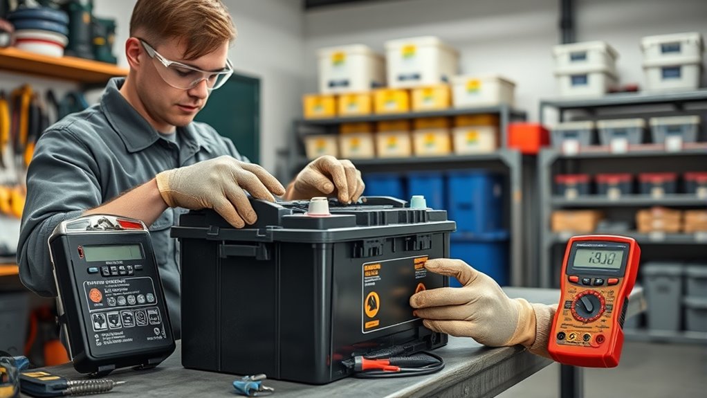 battery inspection and storage