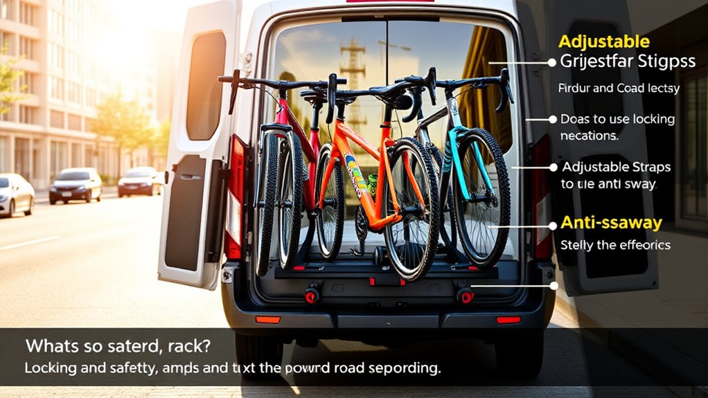 bike rack compatibility and security