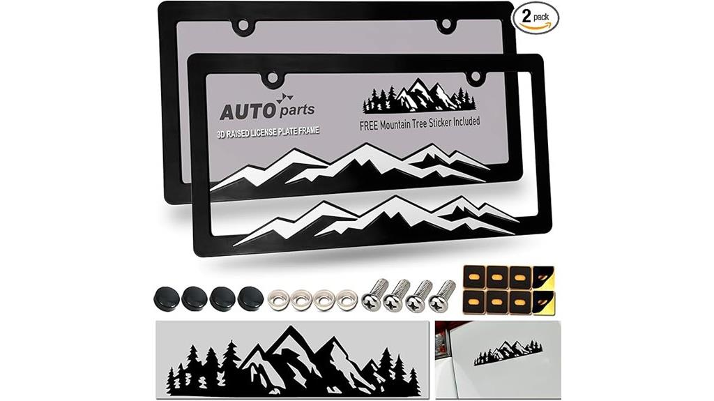 black mountain plate frames