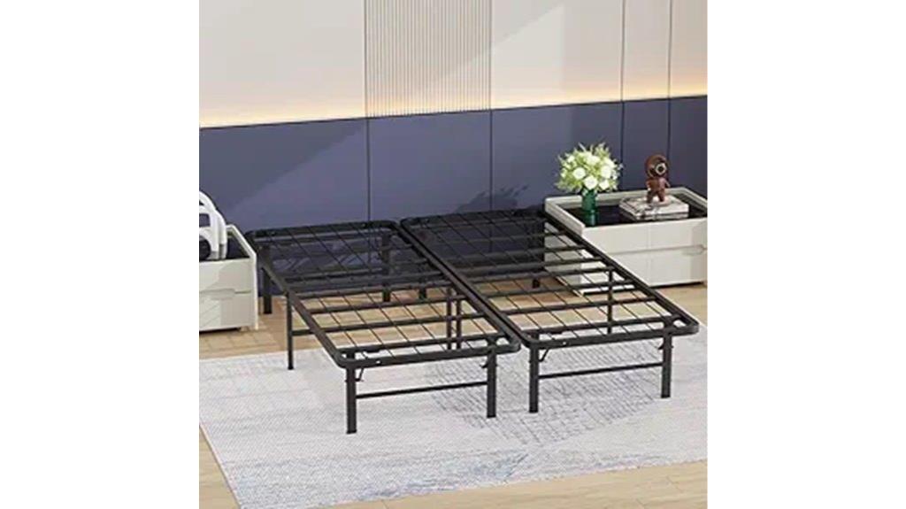 black queen bed frame
