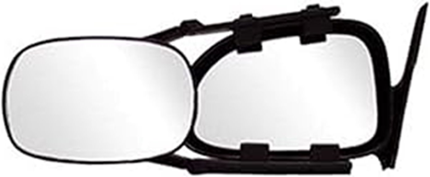 black silver clip on mirror