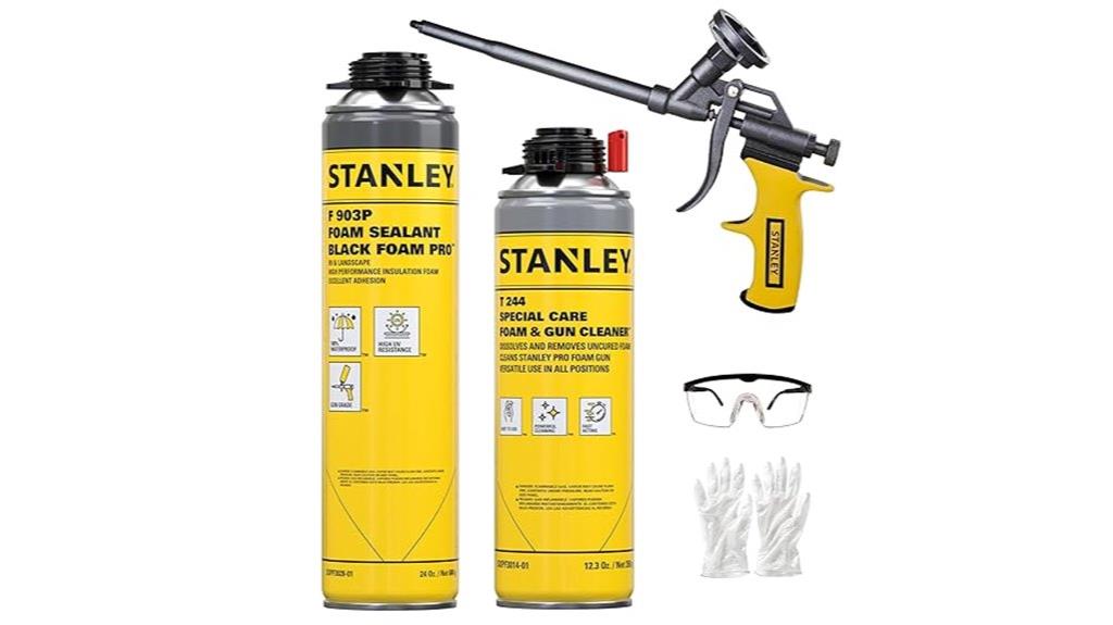 black spray foam sealant