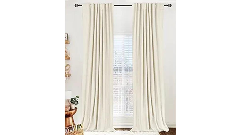 blackout linen curtain panels