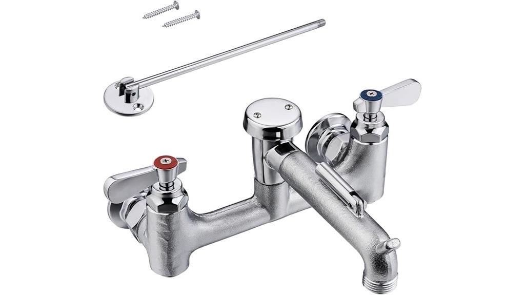 brass utility wall faucet