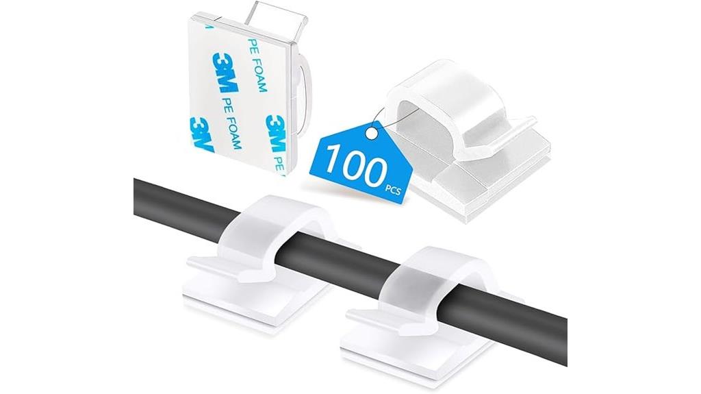 cable clips adhesive organizer