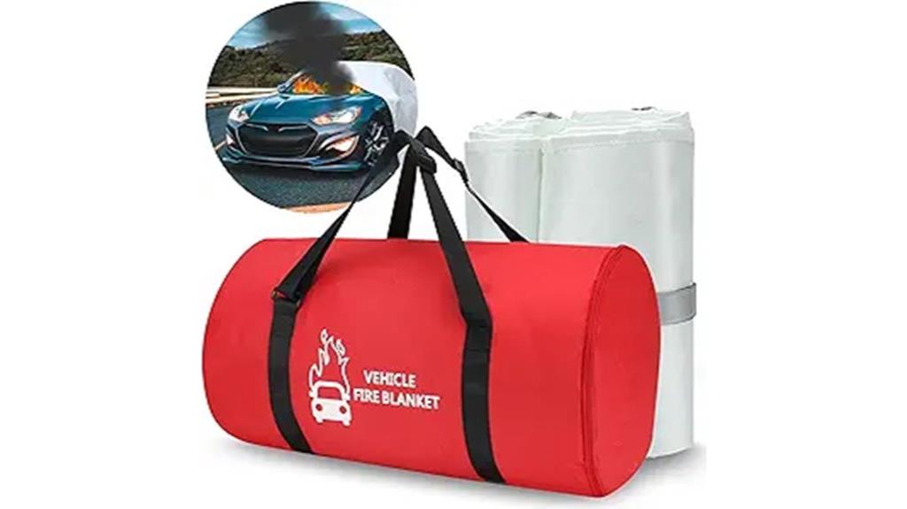 car fire blanket size