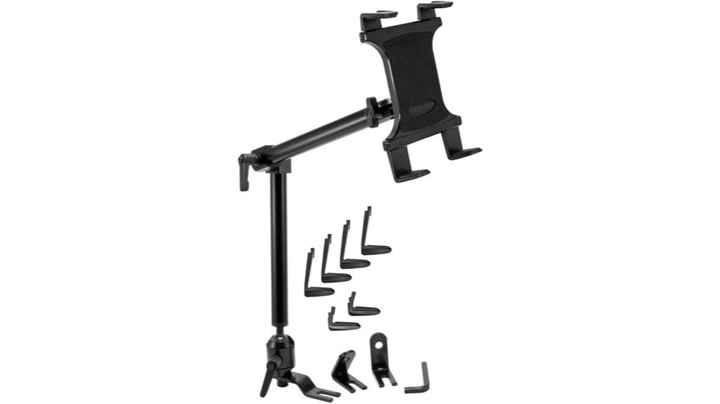 car seat rail tablet mount