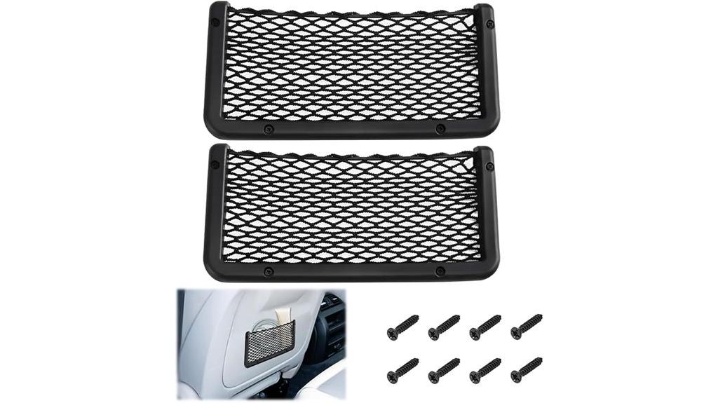 car storage net pockets