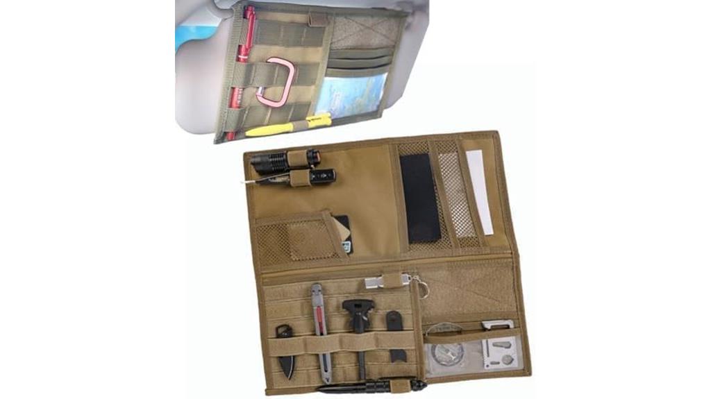 car truck molle visor organizer