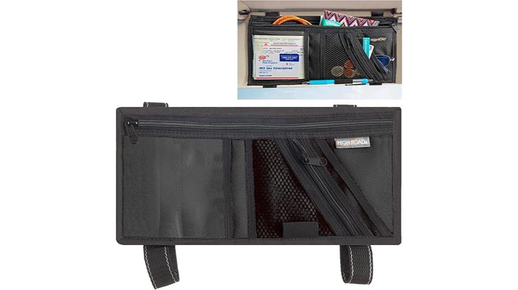 car visor organizer with pockets
