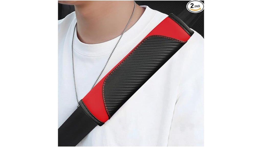carbon fiber seat belt cover