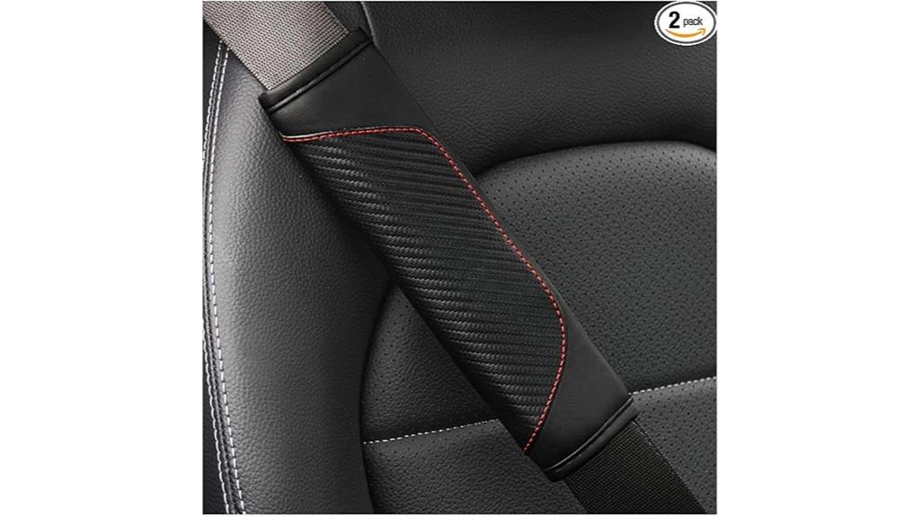 carbon fiber seatbelt covers