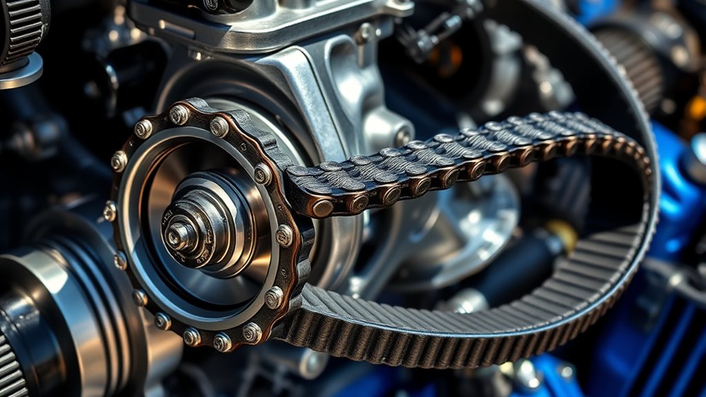 chains last longer belts are quieter