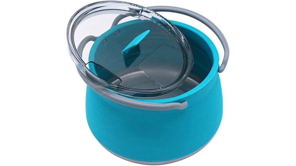 collapsible camping saucepan