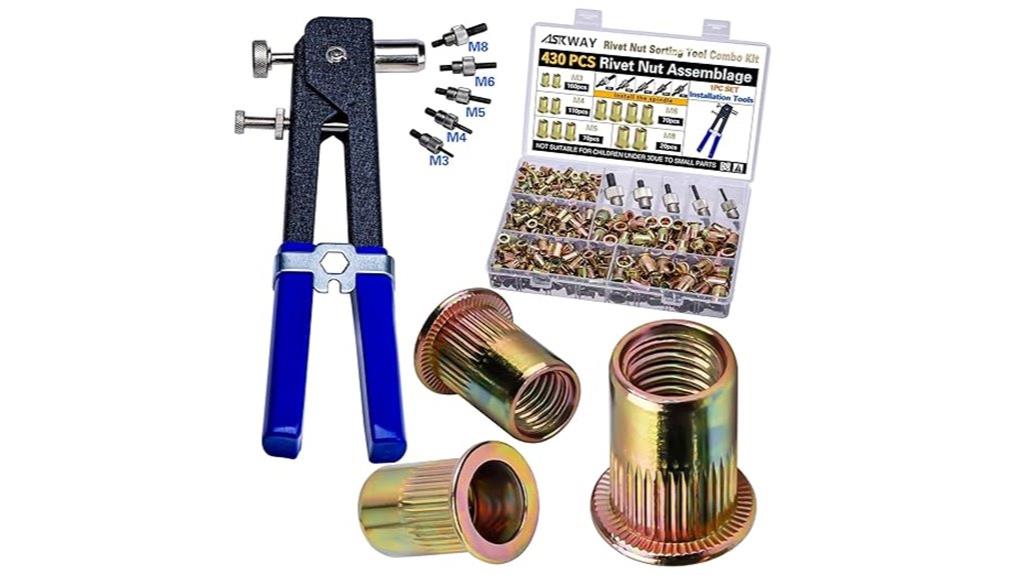 complete rivet nut kit