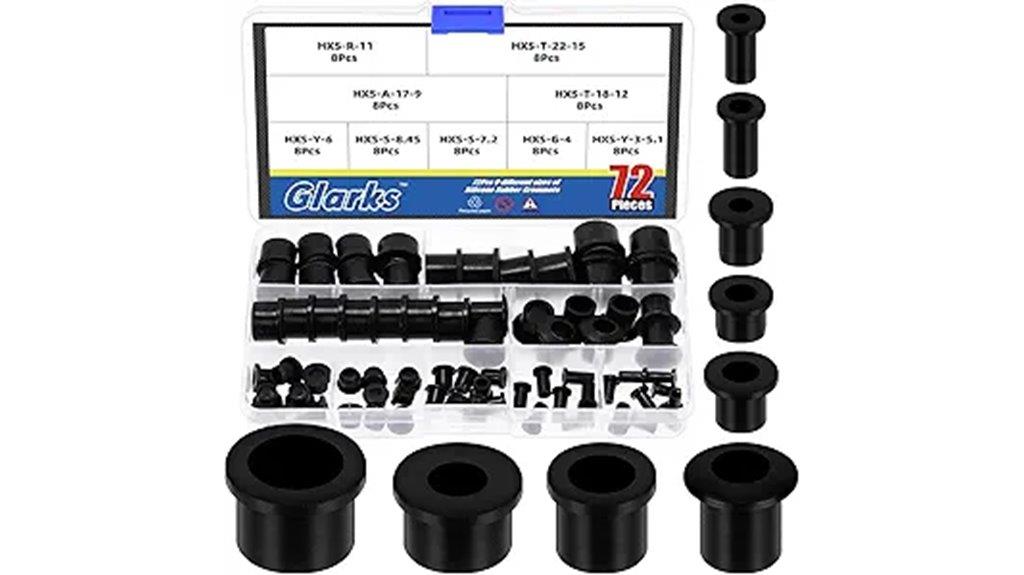 comprehensive rubber grommet set