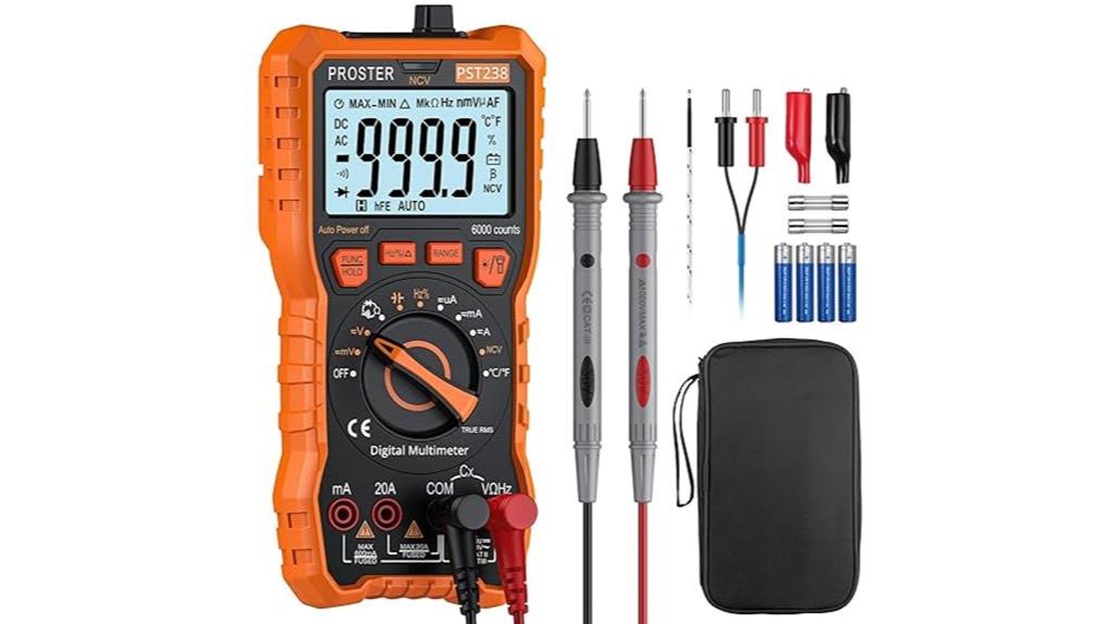 digital multimeter with 6000 count