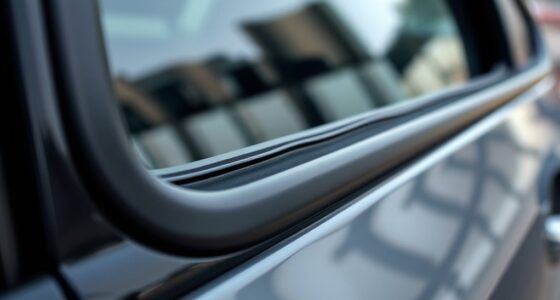 door seal and mirror adjustment