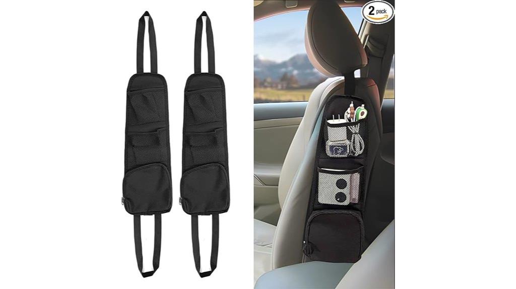 dual car seat organizer