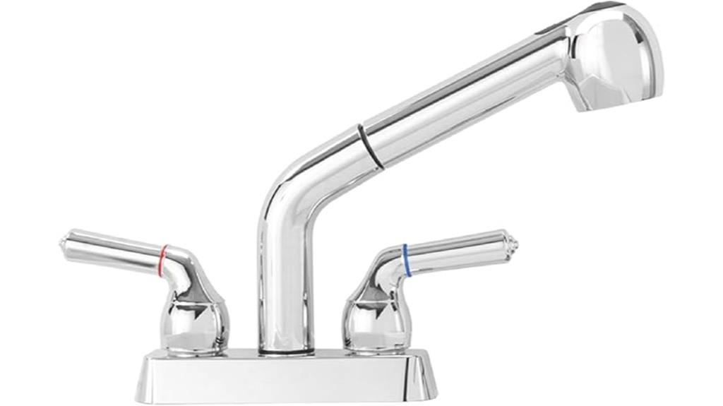 dual handle pull out faucet