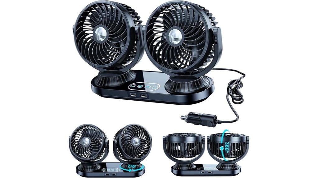 dual head cooling fan