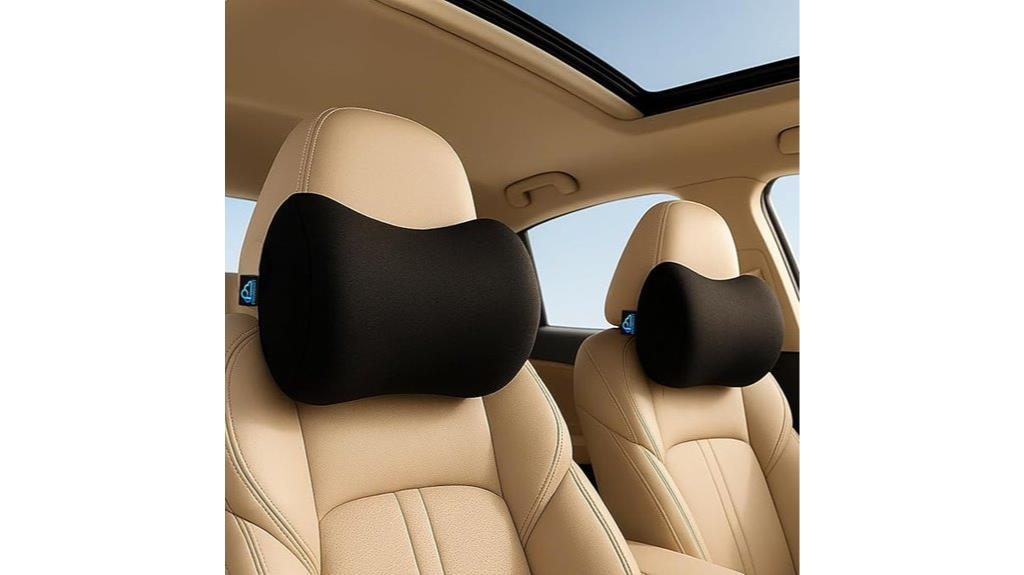 dual memory foam neck pillows