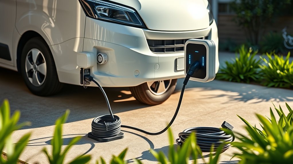 e transit home charging