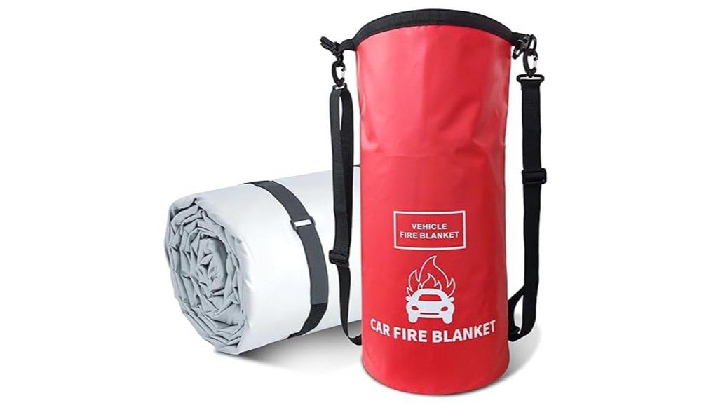 emergency vehicle fire blanket