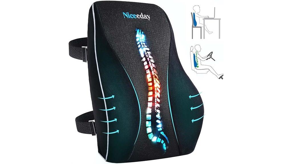 ergonomic lumbar backrest