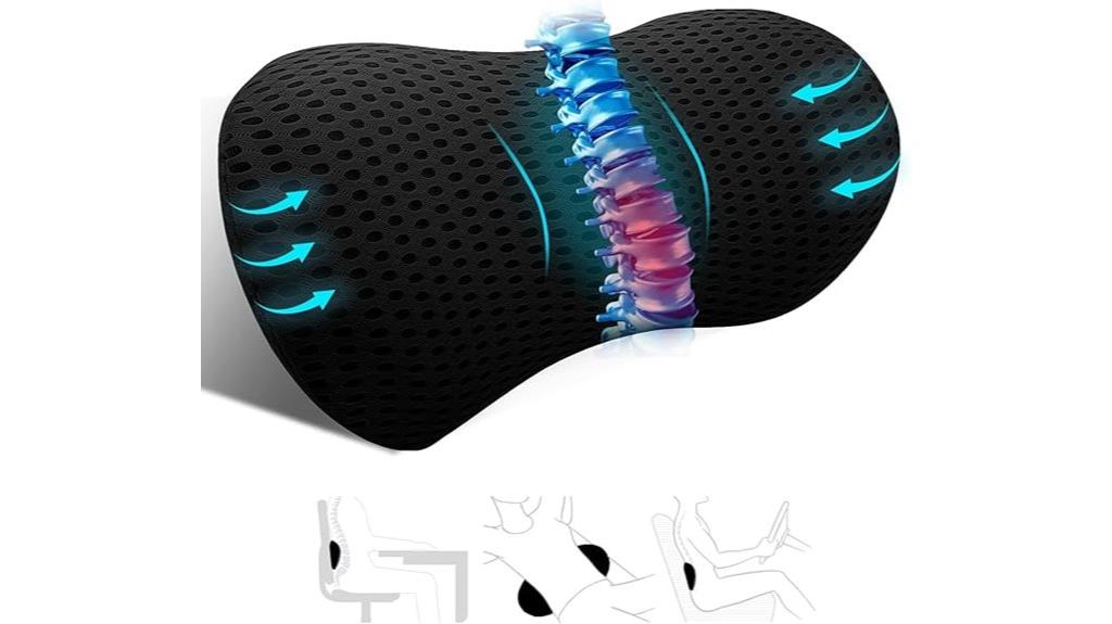 ergonomic memory foam lumbar
