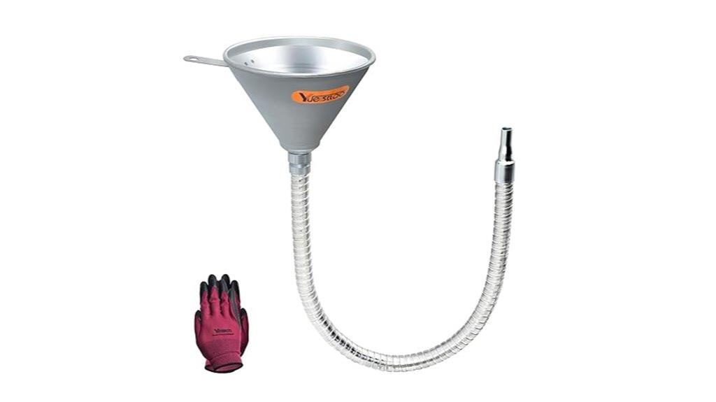 flexible steel oil funnel